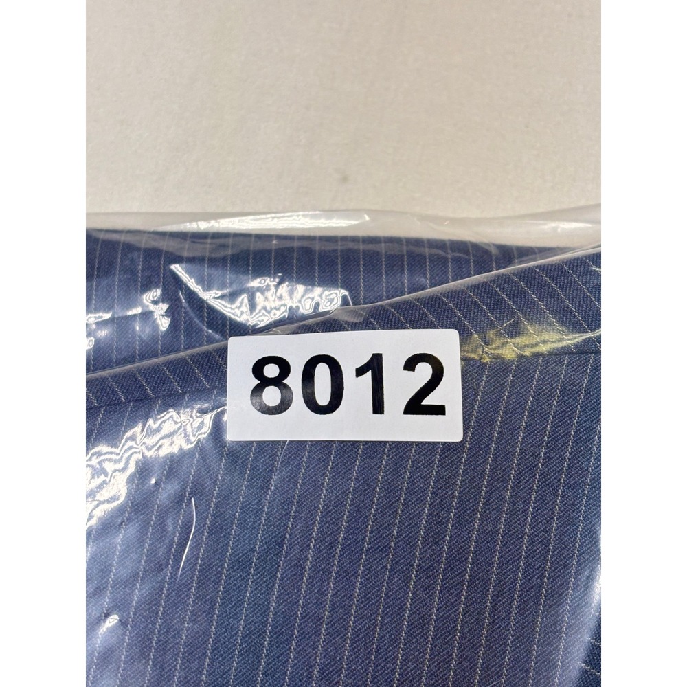 Lauren Ralph Lauren Mens 48L Blue Pinstripe 100% Wool Double Breasted Blazer - Picture 15 of 15
